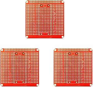 Gikfun Solder-able Breadboard PCB - 3PCS Gold Plated Proto Boards For Arduino & Raspberry Pi