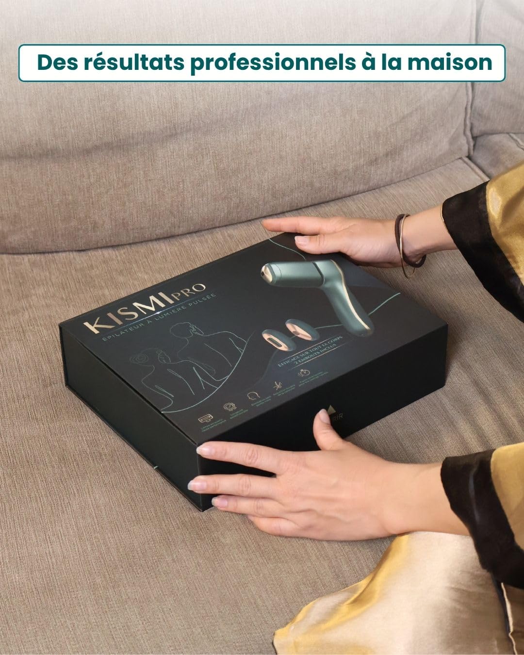 KISMI Pro Pack Professionnel - Épilateur IPL Lumière Pulsée Ice-Cool, 999 999 Flashs, 6 Niveaux, Rasoir Électrique + Lunettes Inclus, Visage Corps Maillot, Femme & Homme