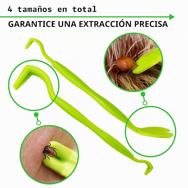 Foto 4 de 6 de MYDAISY Pinzas para garrapatas 4 en 1 para perros