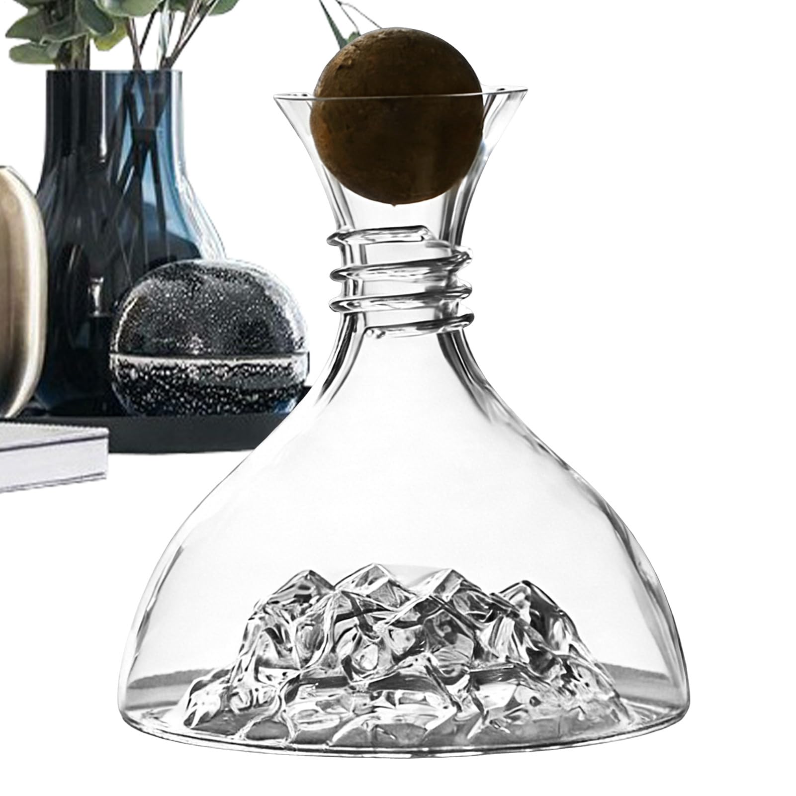 Jarra de vino | Cristalería 1800 ml | Jarra De Alcohol Transparente | Para Casa Restaurante Coleccionistas Degustación Evento Barmen Bares Hoteles Clubes Comedor