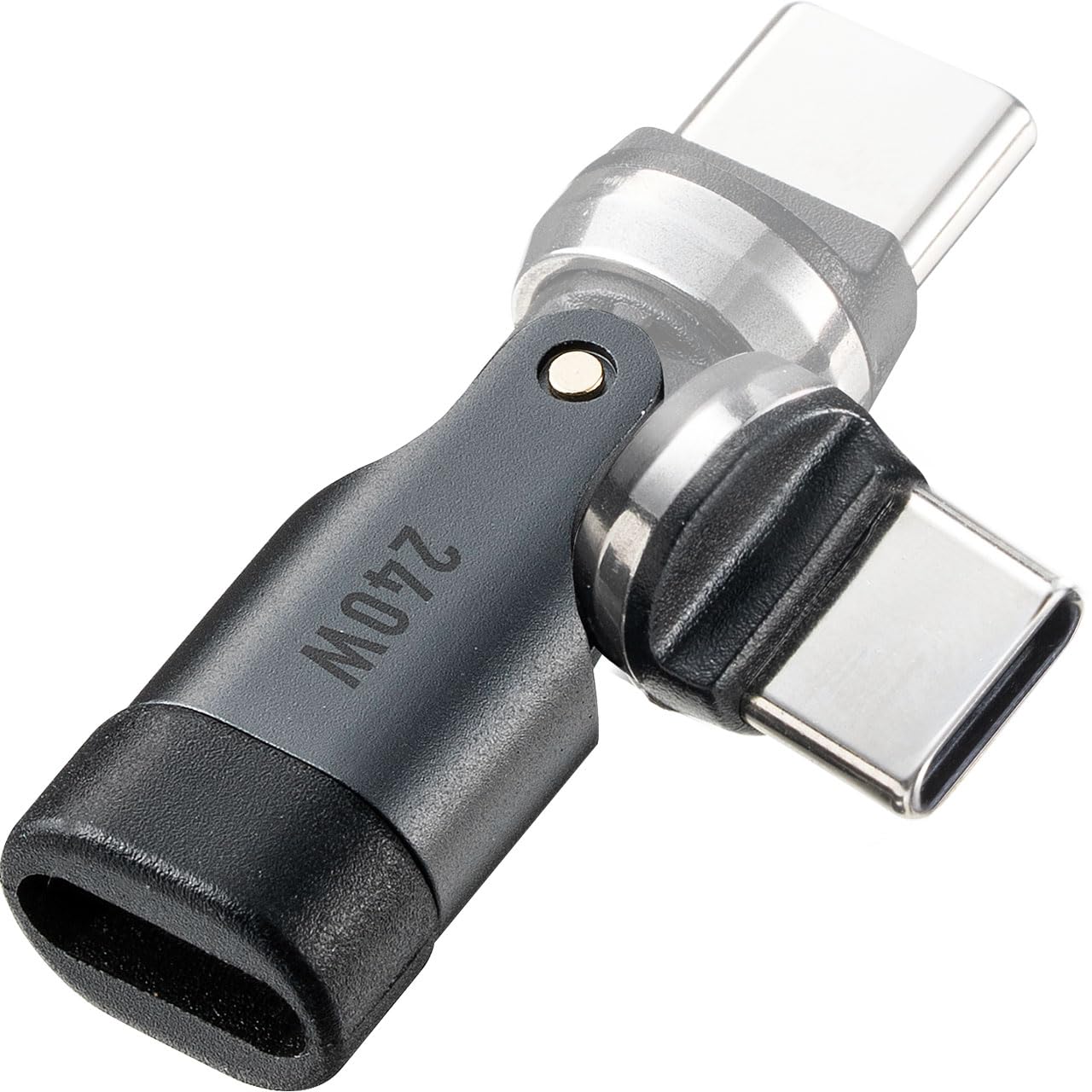 サンワダイレクト USB-C 変換アダプタ 540° 回転 PD 240W 急速…