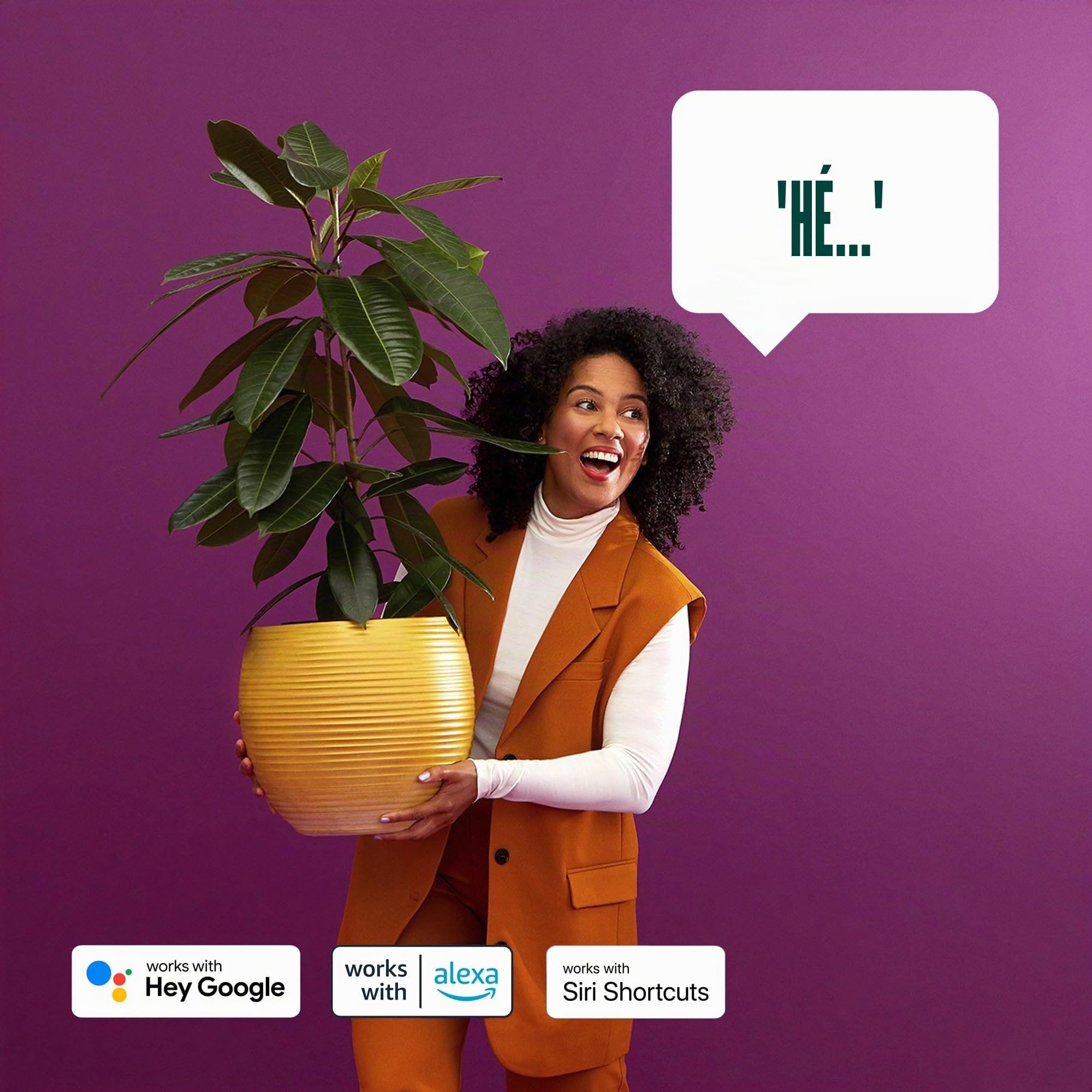 WiZ Luminaire Connecté True Portable, lampe portable Wi-Fi, couleur, fonctionne avec Alexa, Google Assistant et Apple HomeKit