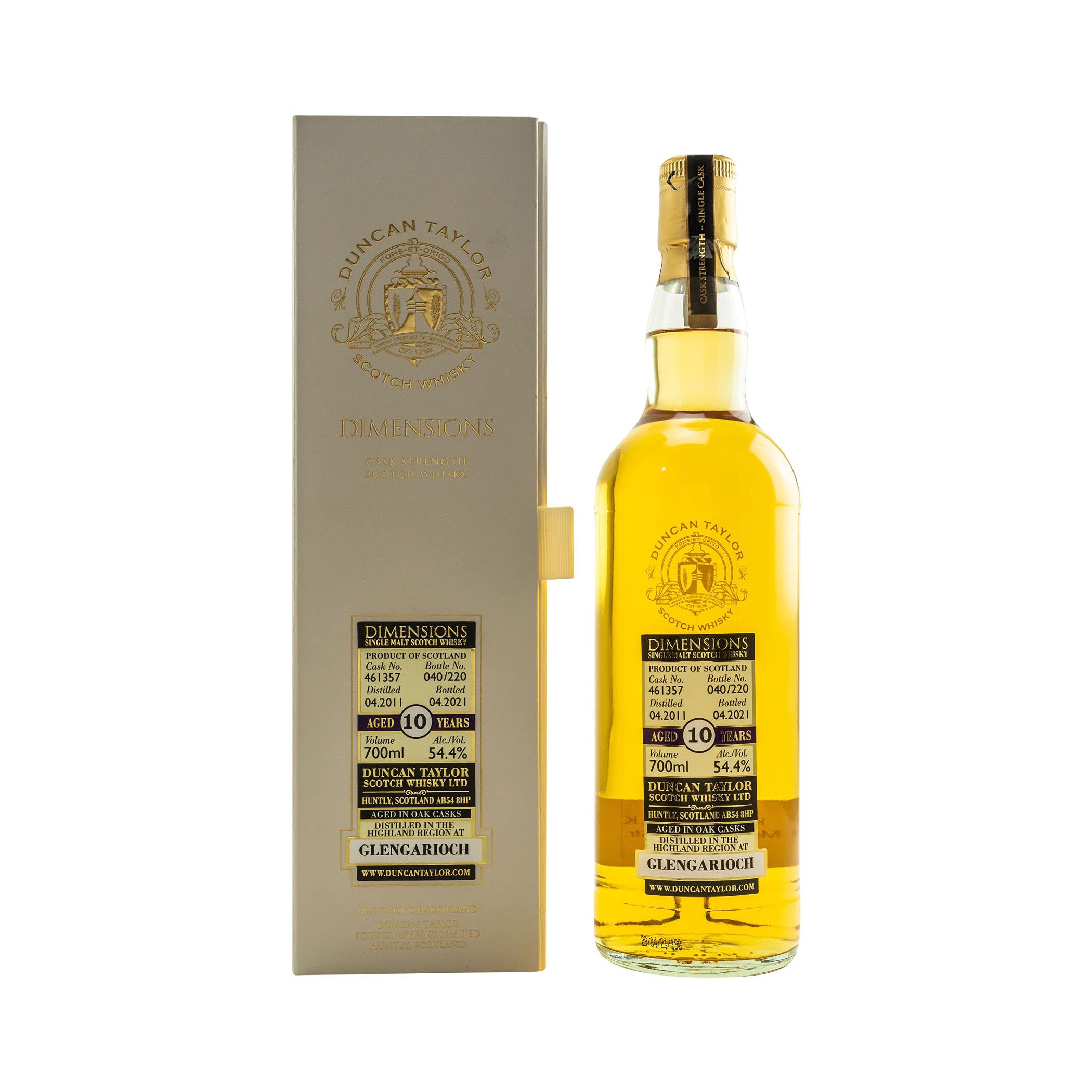 Glengarioch 2011/2021-10 Jahre #461357 - Dimensions (Duncan Taylor)