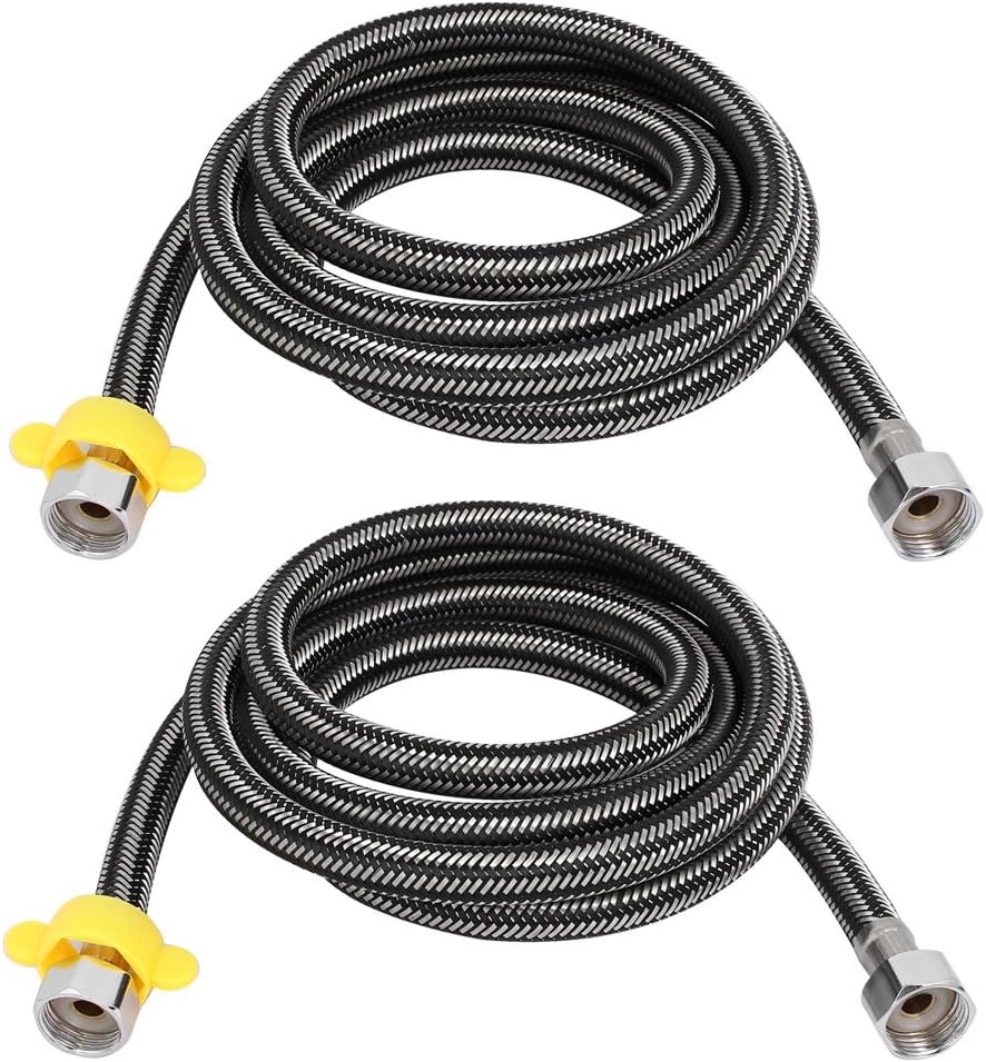 1/2PT Female Thread x 1/2PT Female Thread Toilet Connector 200cm Length 2pcs (68f76d56801069e5a62d84df3b5e5371)