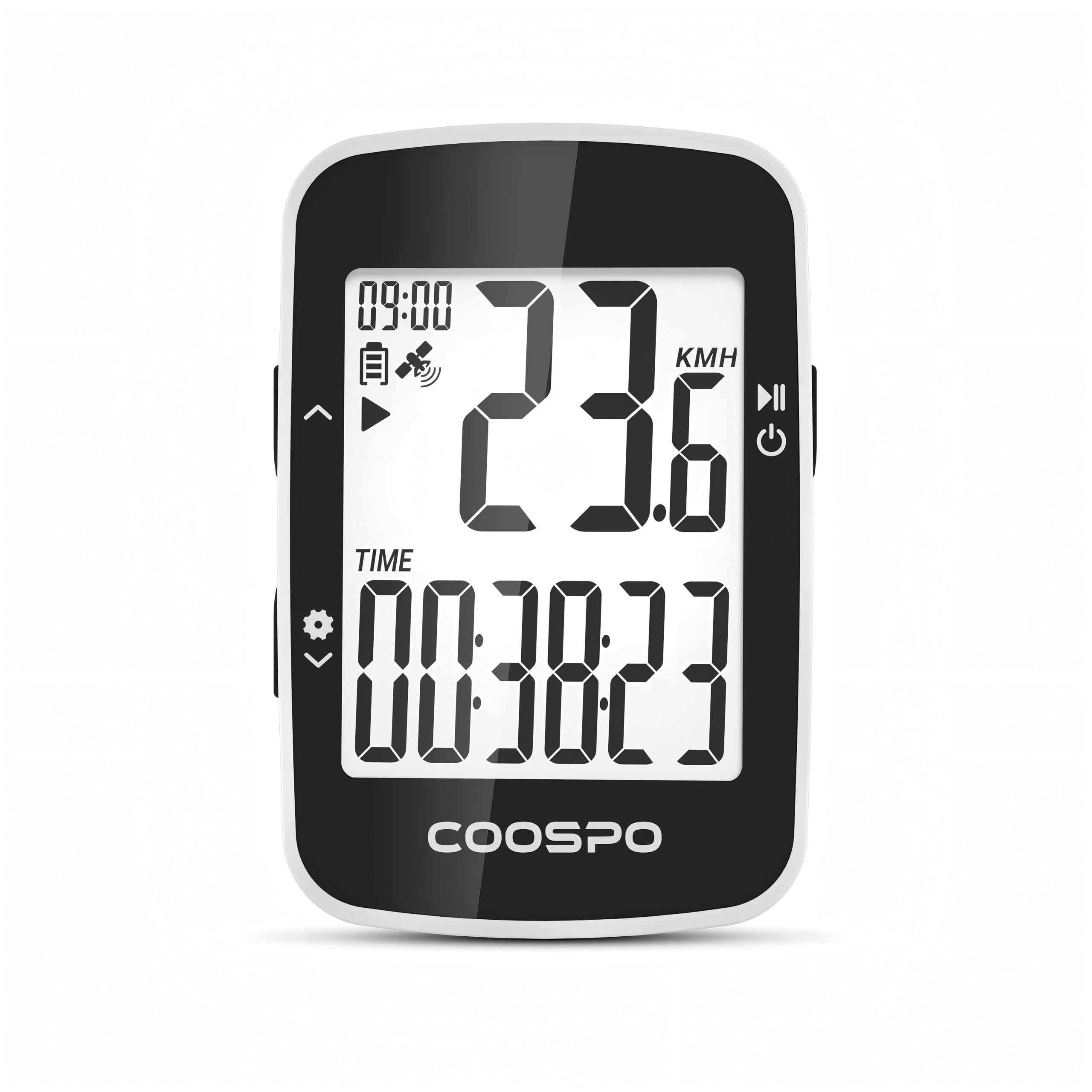 COOSPO BC26 GPS Fahrradcomputer Kabellos Bluetooth5.0/ ANT+, IP67 Wasserdichter Fahrrad Kilometerzähler Drahtlose Fahrradtacho Radcomputer 2,3 Zoll LCD mit Automatischer Hintergrundbeleuchtung