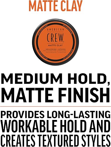 American Crew Texturising Matte Clay with Medium Hold and Low Shine, Gifts for Men, for Control and Definition, Non-Greasy formula, Hair Styling for Men - 85 g - 3