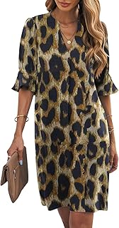 Bold Leopard Shift Dress