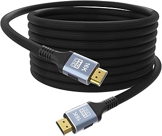 CAKOBLE Câble hdmi 2.2 ultra96 3m,96Gbps Ultra-High-Speed, 16K@60Hz,12K,8K@240Hz,4K@480Hz, pour câble hdmi 2.1 eARC, HDR10+, Dolby Atmos/Vision,hdmi hdcp 2.2, pour PS5, Xbox, Soundbar, Fire TV, HDTV