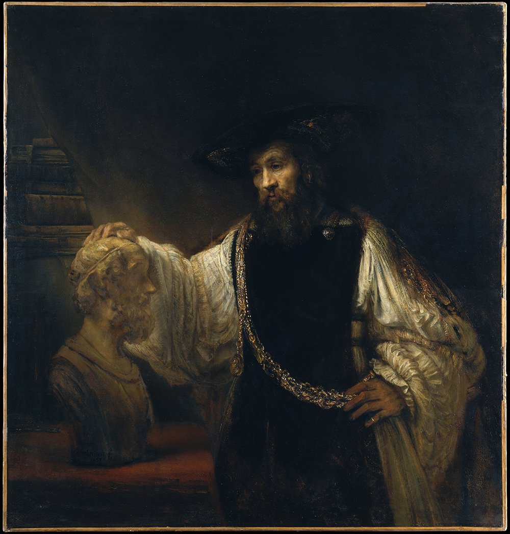 Rembrandt Aristotle with a Bust of Homer Décoration Salon Cabinet