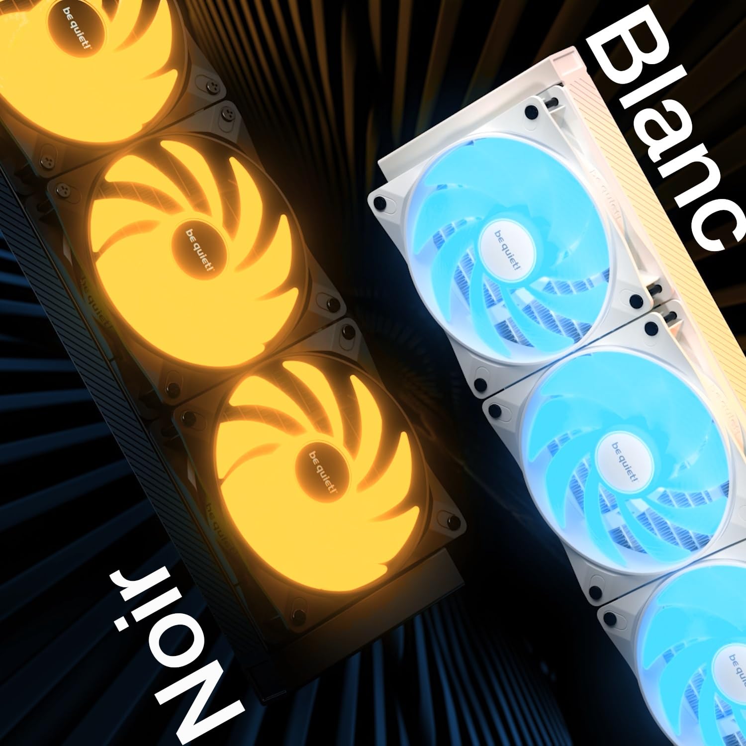 be quiet! Light Loop 240 mm Black système de refroidissement liquide poursystèmes overclockés, waterblock avec un élégant éclairage ARGB, 2 ventilateursLight Wings LX PWM high-speed, Hub ARGB PWM
