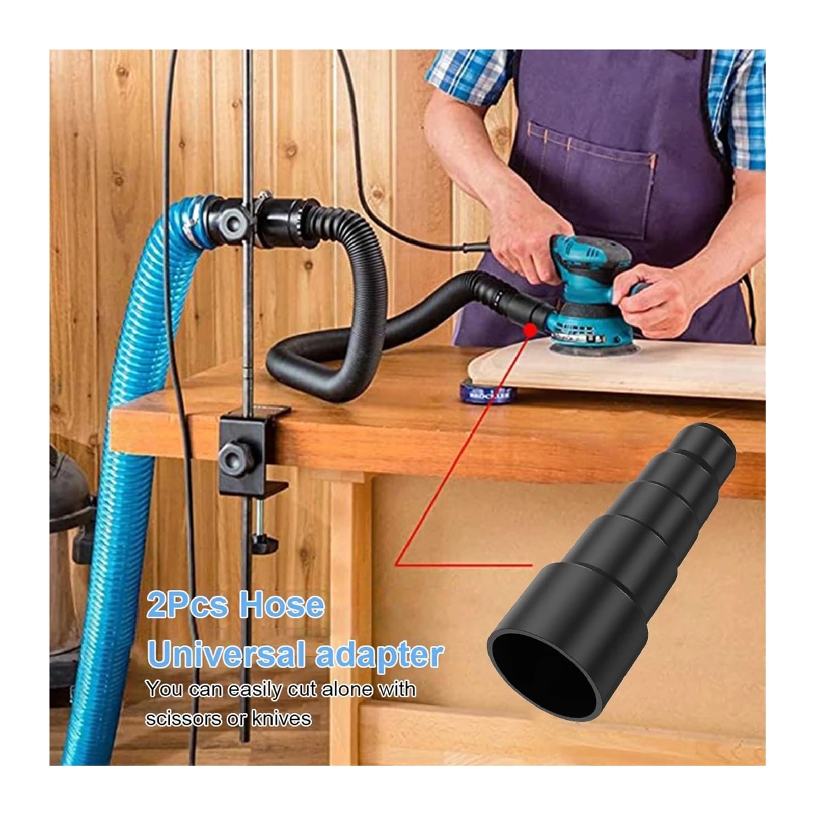 HIZON Universal-Adapter-Konverter-Staubsaugerrohrschlauch