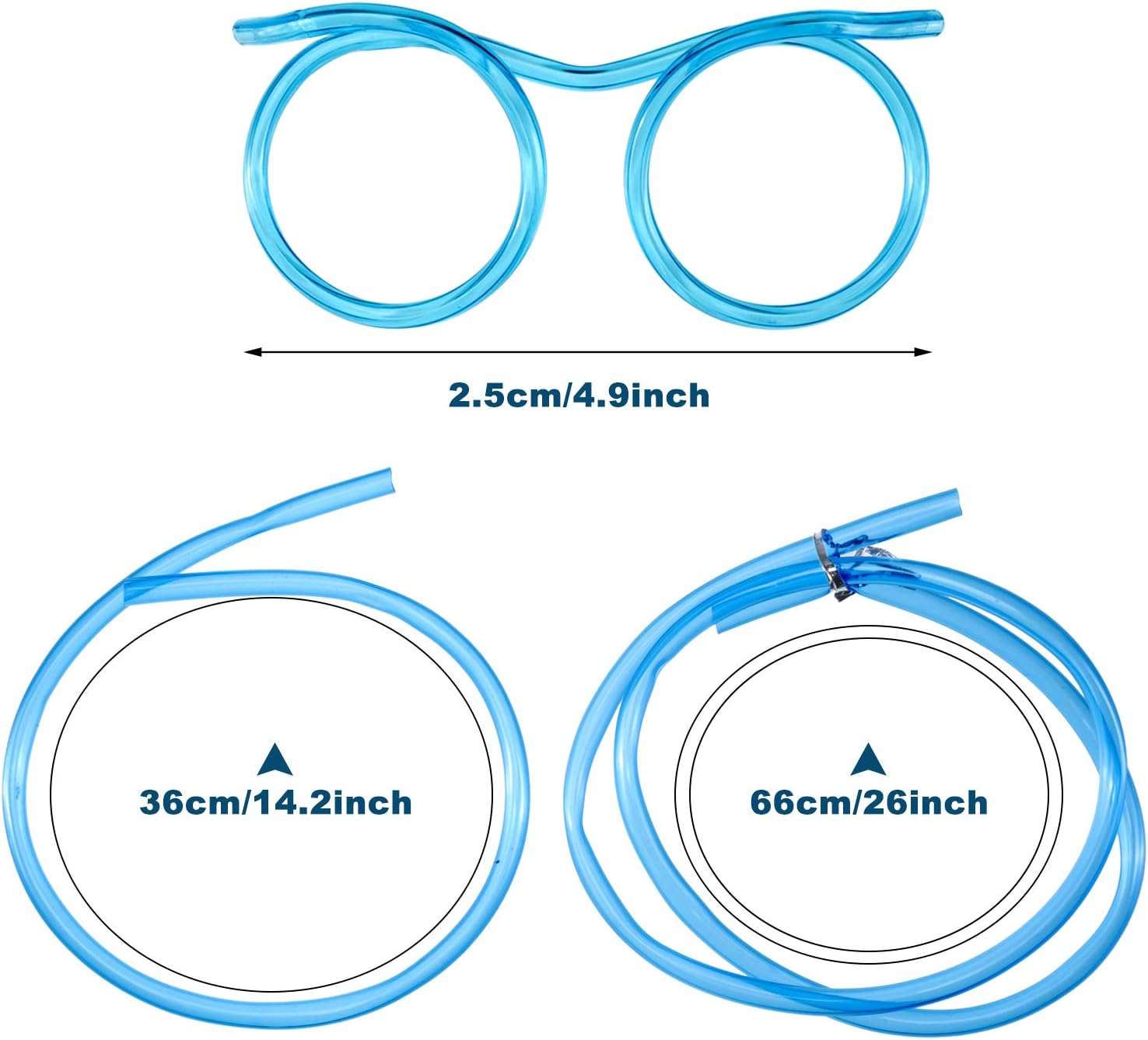 Novelty Silly Straw Glasses Fun and Colorful Loop Turkey Ubuy