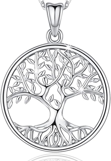 Tree of Life Necklace for Women Girls, S925 Sterling Silver Pendant, Fine Jewellery Gift for Mom Wife and Girlfriend - Come with Delicate Box