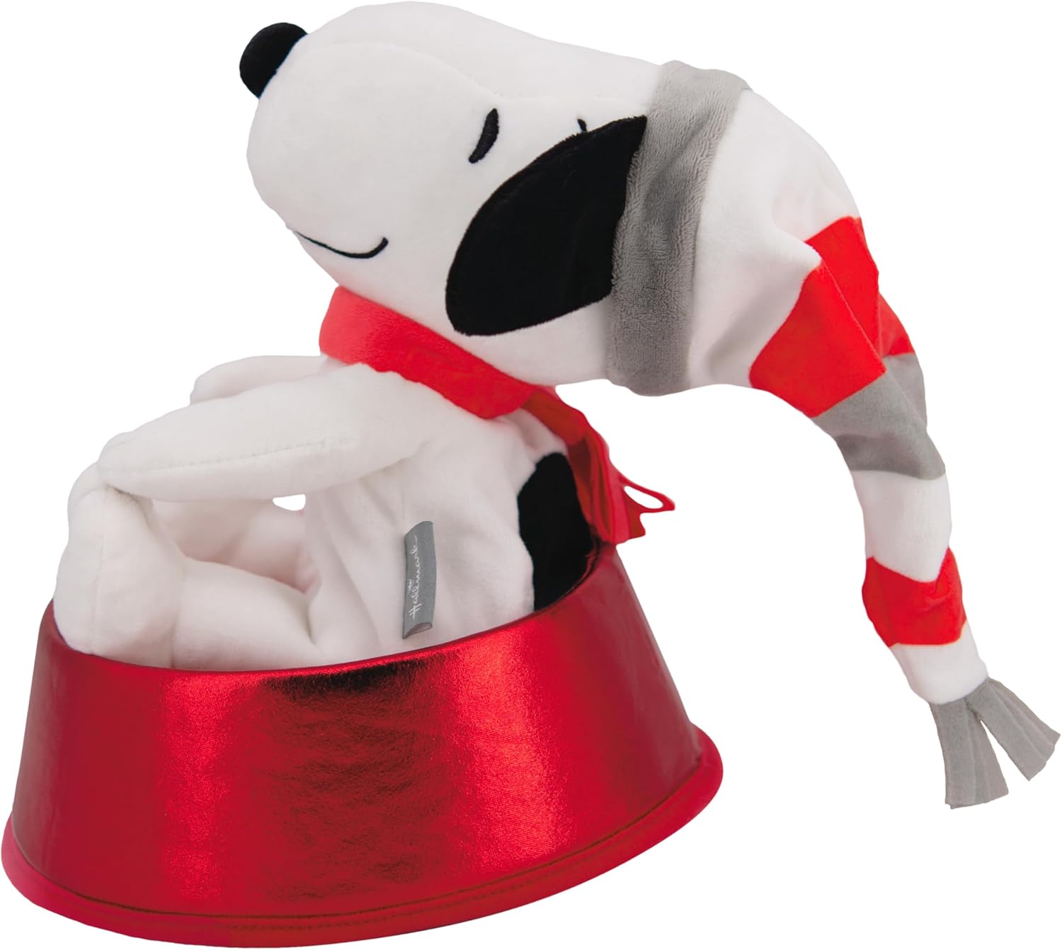 Hallmark Christmas Tree Topper, Snoopy Tree Topper, Peanuts Comics, Red and White