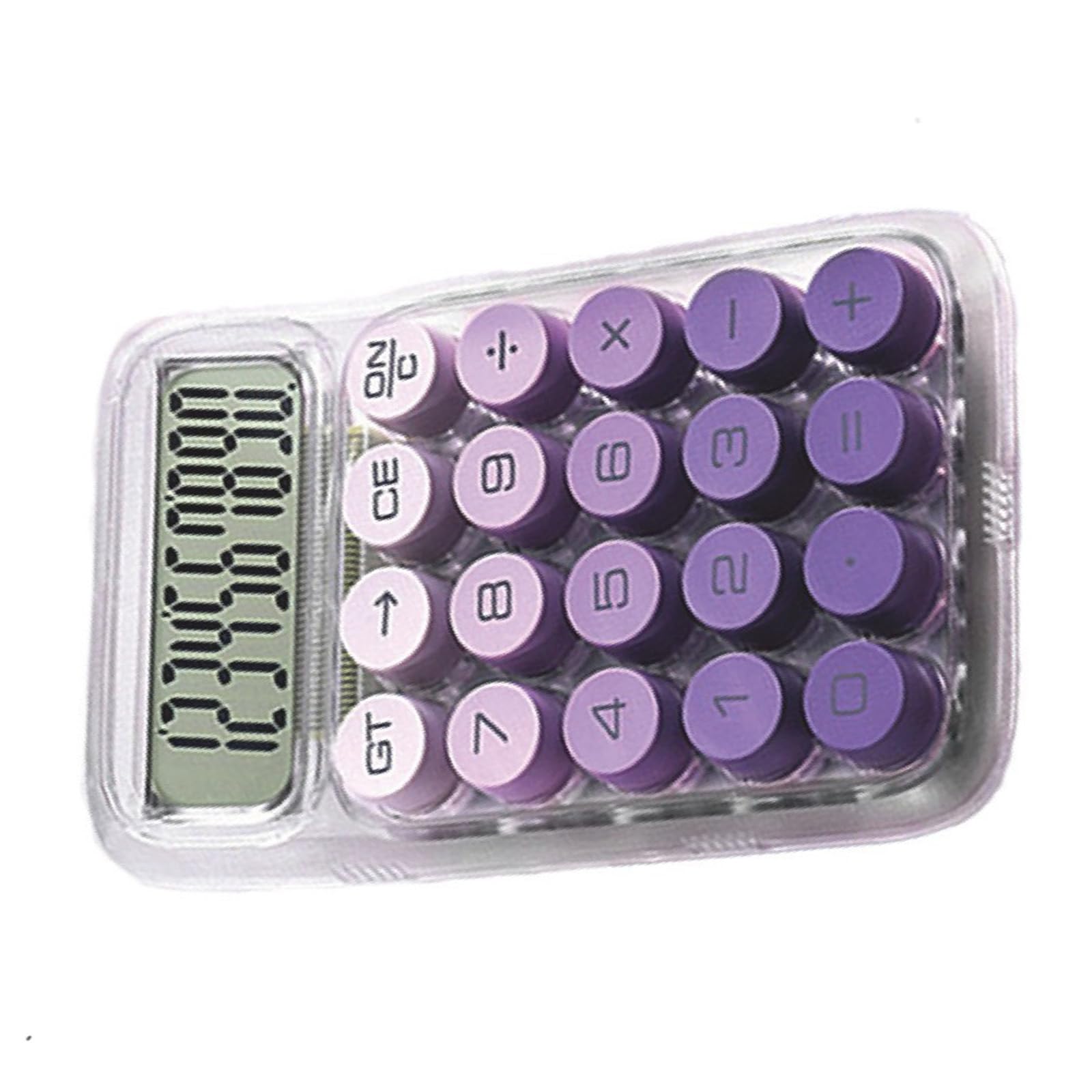 APGLSXY Clear Calculator Electronic Standard Calculator with 10 Digit Display Mechanical Button for School Multifunctional Scientific