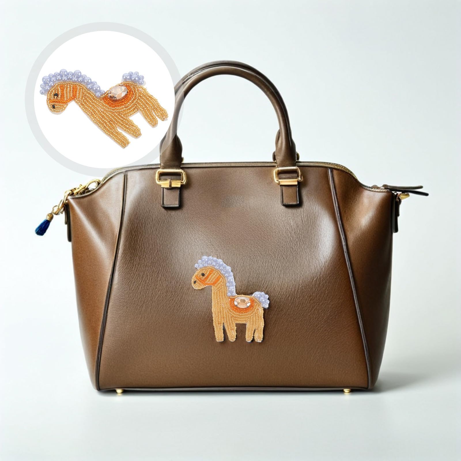 SEWACC 9 Piezas Parches Bordados de Caballo Cuentas para Coser en Ropa y Mochilas, Parches de Animales Creativos y Duraderos, Ideales para Festivales y Manualidades DIY
