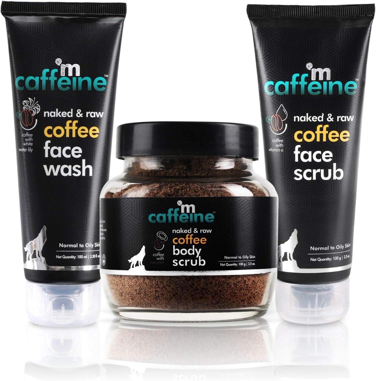 Naked & Raw Coffee Complete Skin Care Range, SLS & Paraben Free