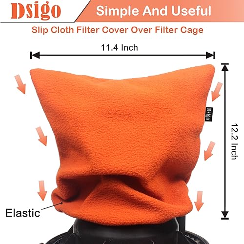 Miniatura 3 de DSIGO Compra la cubierta del retenedor del filtro de la aspiradora reutilizable naranja tapón de polvo