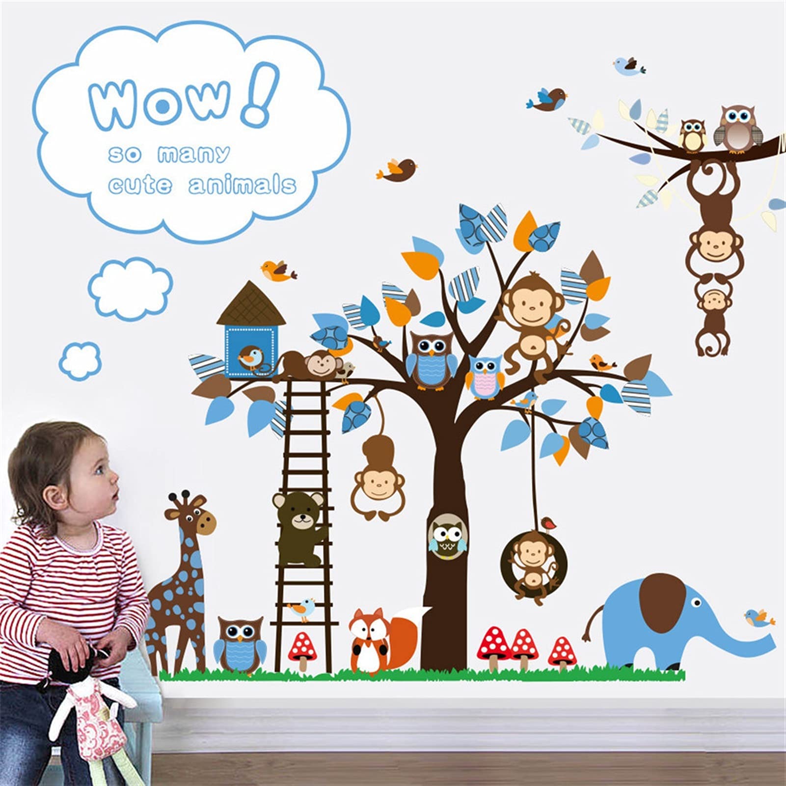 Pegatinas Pared/Papel Tapiz Pegatina de Pared Habitación for niños Kindergarten Decoración Mural Autoadhesivo Vinilo Bricolaje Fondo de Pantalla de la decoración Calcomanías de Pared