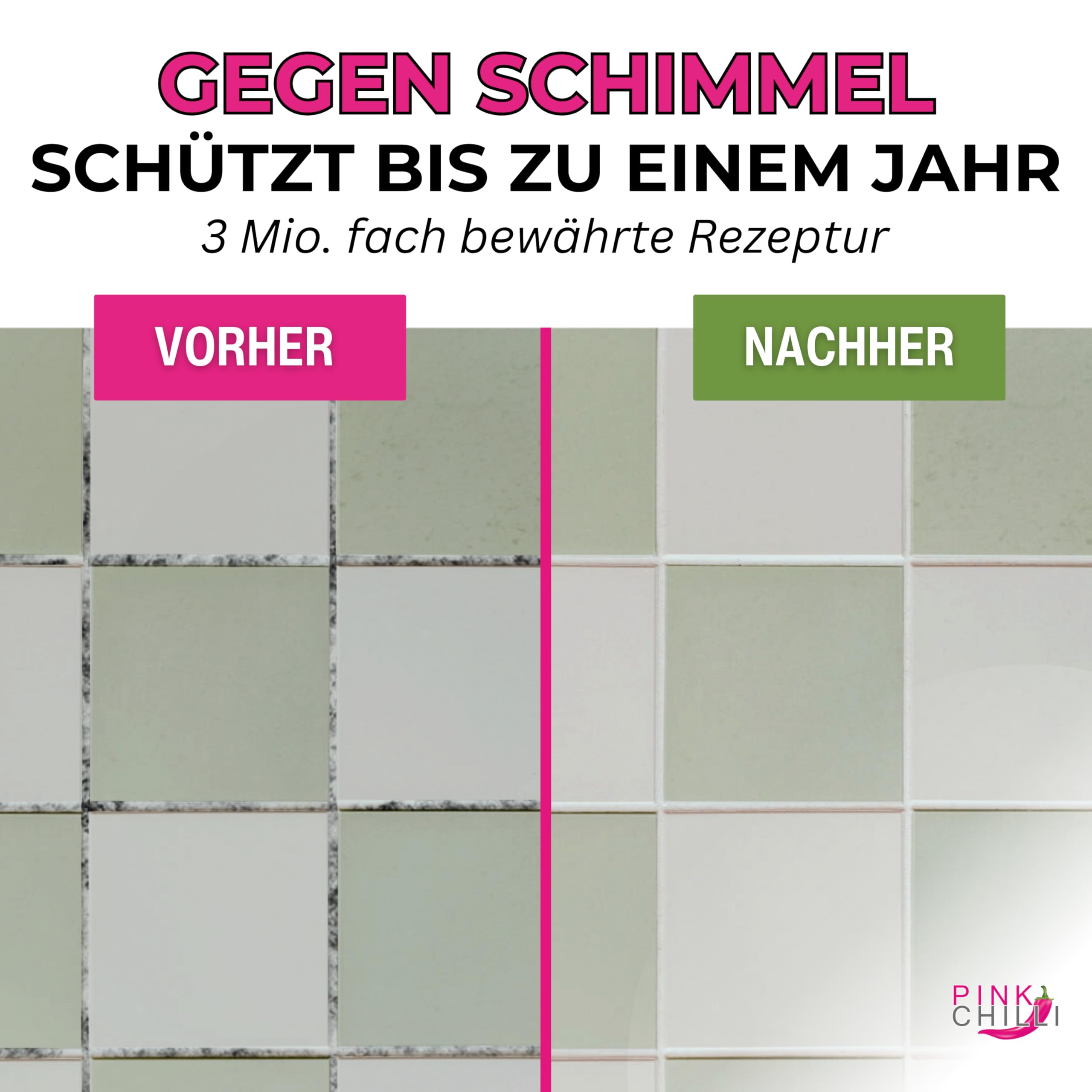 Schimmelschutz Set 2 x 1l - Schimmelabwehrmittel Badezimmer mit Langzeitschutz - Schimmelvorbeugung Wand ohne schädliche Chemikalien - Schimmelbekämpfungsmittel - Schimmelreiniger