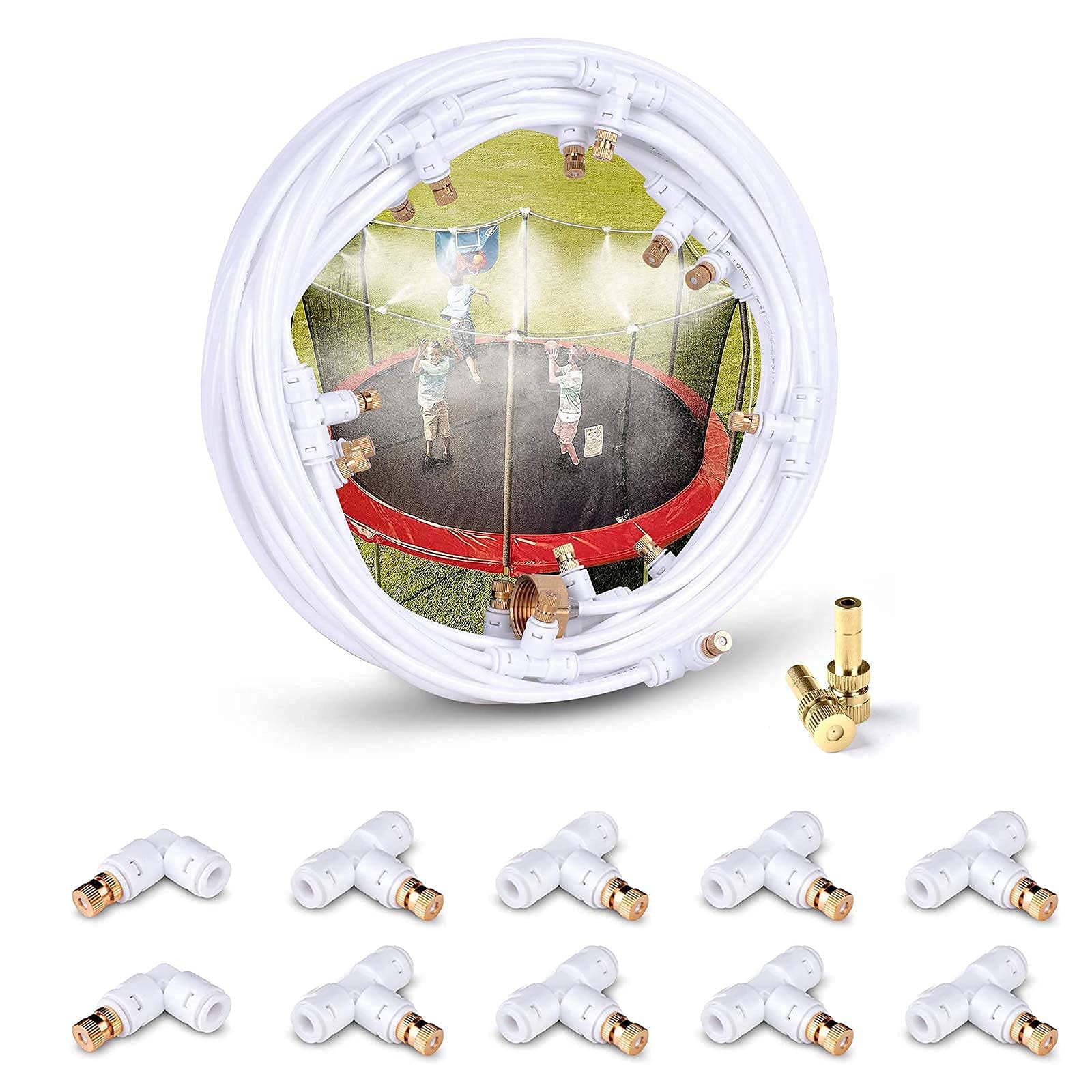 Buy homenote Misting Cooling System 59FT (18M) Misting Line + 16 Brass