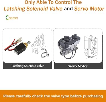 Fireplace Remote Control, Universal Latching Solenoid Valve & Servo Motors