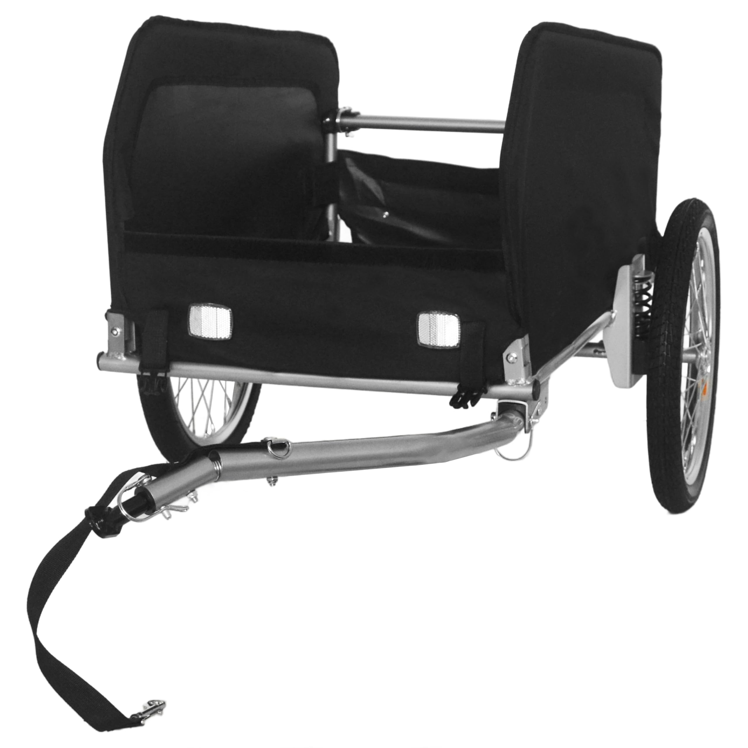 Przyczepa rowerowa do przyczepy rowerowej, nośność 88/10 kg, wytrzymała przyczepka rowerowa, składana kompaktowa torba do przechowywania artykułów spożywczych, akcesoria do holowania