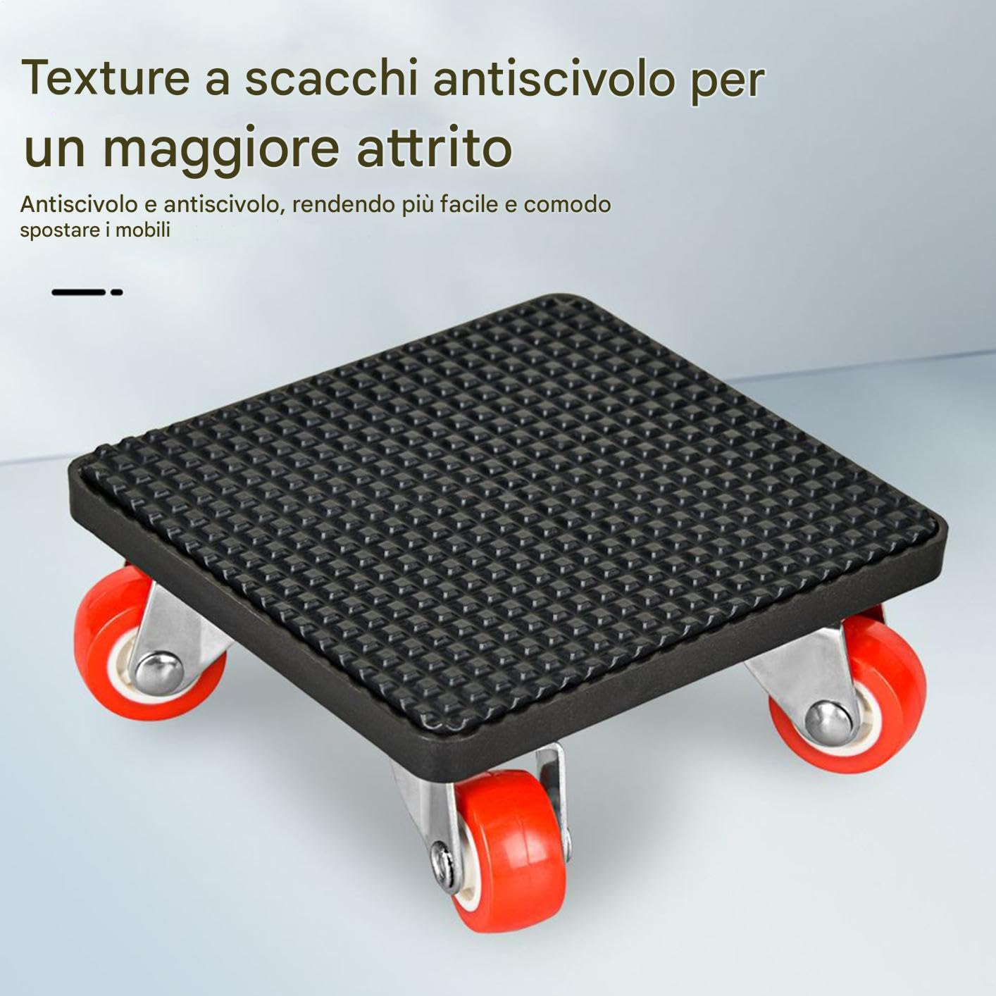 Ruote Per Spostamento Mobili Sollevatore per Carichi Pesanti | Kit Strumenti per Sollevamento e Spostamento Mobili per Frigorifero Lavatrice Divano Materassi Armadio Scrivania Pianoforte
