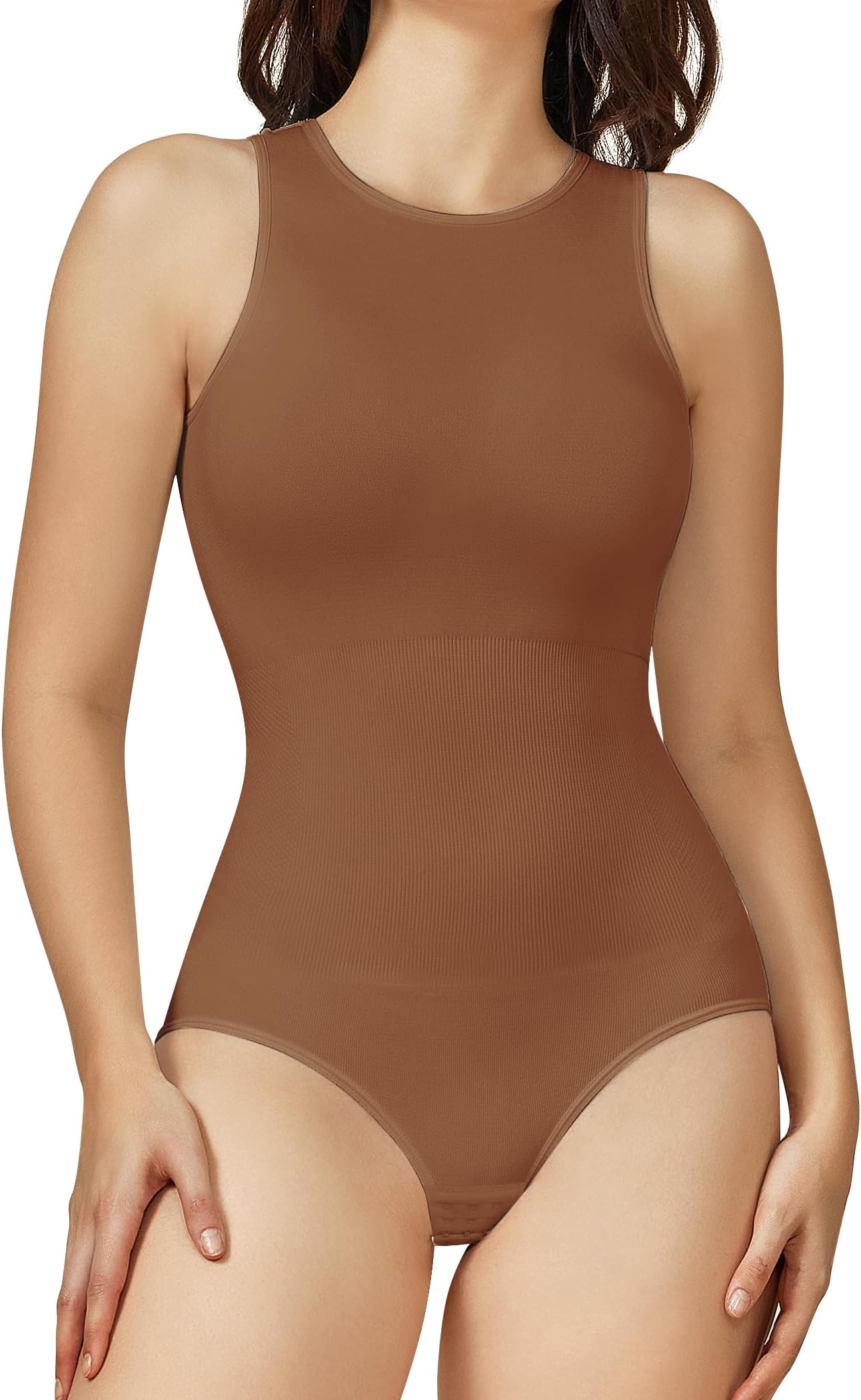 BRABICWomens Bodysuit Shapewear for Tummy Control Seamless Sleeveless Tank Tops Body Shaper