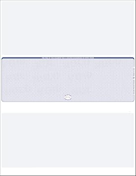 StockChecks - 1000 Blue - Scallop Laser Check Stock, Check at Middle Bank, Business Checks.