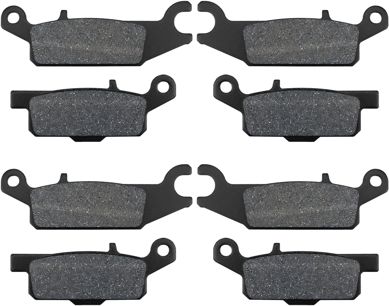 ZICOO Front Rear Brake Pads for Yamaha Grizzly 700 07-22 Grizzly 550 09-14