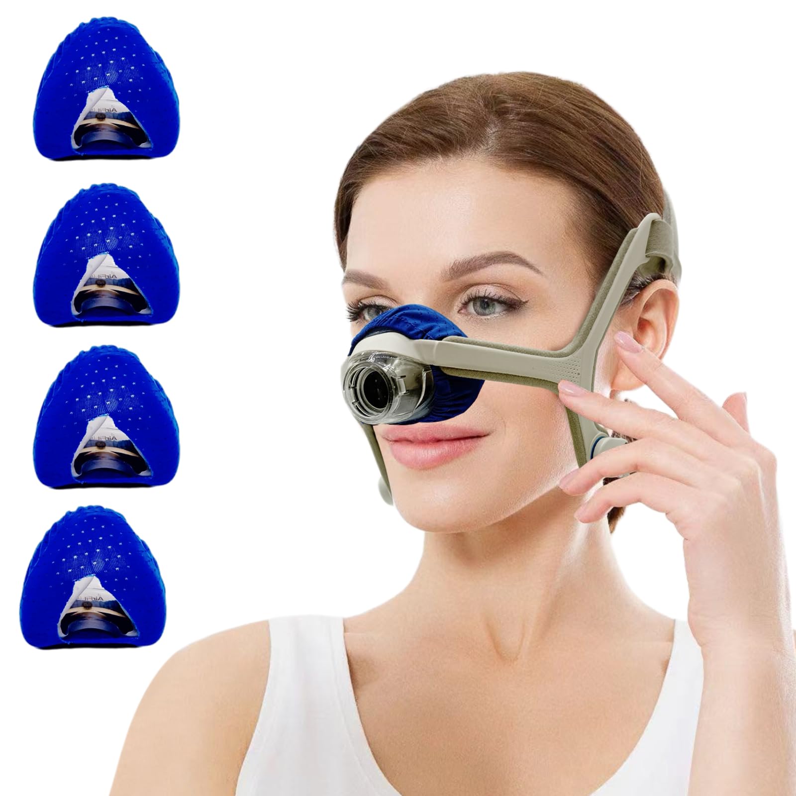 4 Pack Nasal CPAP Mask Liners Compatible with Small Size N20 Nasal Mask Cushions. Enjoy Silky Comfort, Reducing Facial Redness and Pressure Marks for