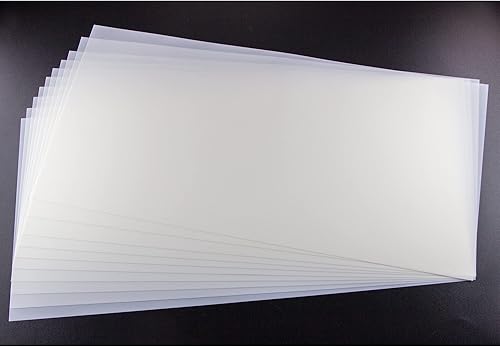 Miniatura 11 de Hojas de plástico para plantillas de corte láser PET en blanco de 24 x 24 pulgadas y 7 mil (paquete de 10), material de plantilla Mylar seguro