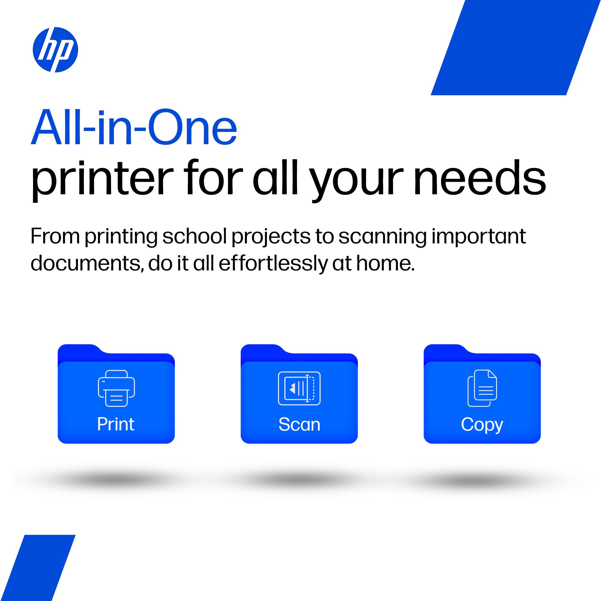 HP AI Capable Deskjet 2931 Printer | Dual Band WiFi (up to 10X Faster) All in One Colour Printer, Print/Scan/Copy, Print Speed up to 20 PPM — Amazon image 4