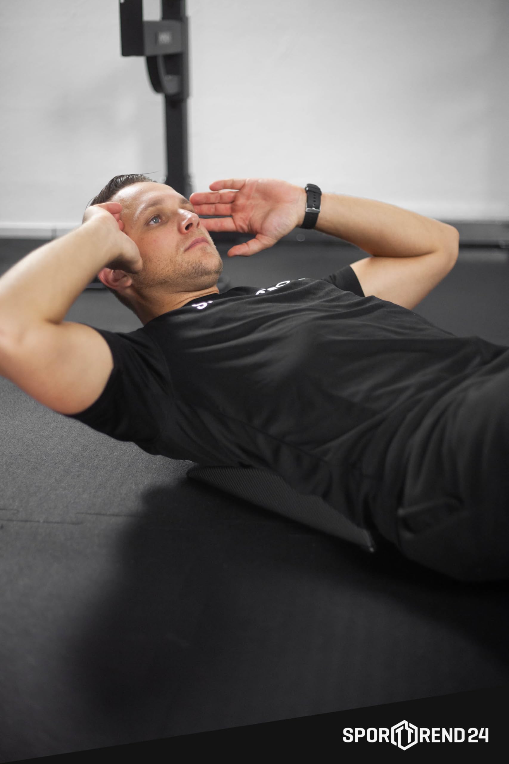Sporttrend 24® Sit Up Mat | Abdominal Ab Matte Bauchmuskeltraining Bauchtrainingsmatte Pad Fitnessmatte Sportmatte Bauchtrainer Rumpftrainer für Bauchtraining Core Training Rückentraining Fitness