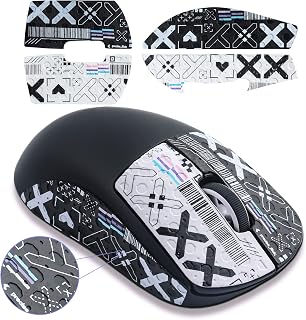 Hyekic Mouse Anti-Slip Grip Tape fit for Logitech G PRO X Superlight Wireless Gaming Mouse Skin, Sweat Resistant, Easy to Apply, Self-Adhesive Design, Professional Mice Upgrade Kit