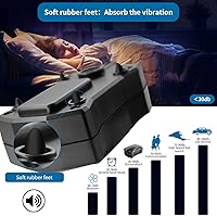 Vista 6 de Aquarium Air Pump Single Outlet/Dual Outlet Adjustable Aerator with Accessories for 10-100 Gallon Fish Tank