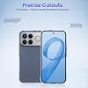 Funda de TPU para Xiaomi Poco F8 Ultra – transparente, con correa para muñeca, anillo magnético y soporte, cubierta suave que absorbe golpes, protección completa 7