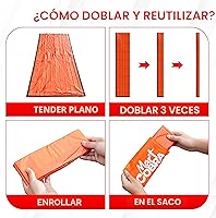 Vista 7 de Emergency Sleeping Bag for Survival Gear and Supplies Life Bivy Sack Waterproof Mylar Emergency Blankets for Survival Kit Car Camping Gear Hiking