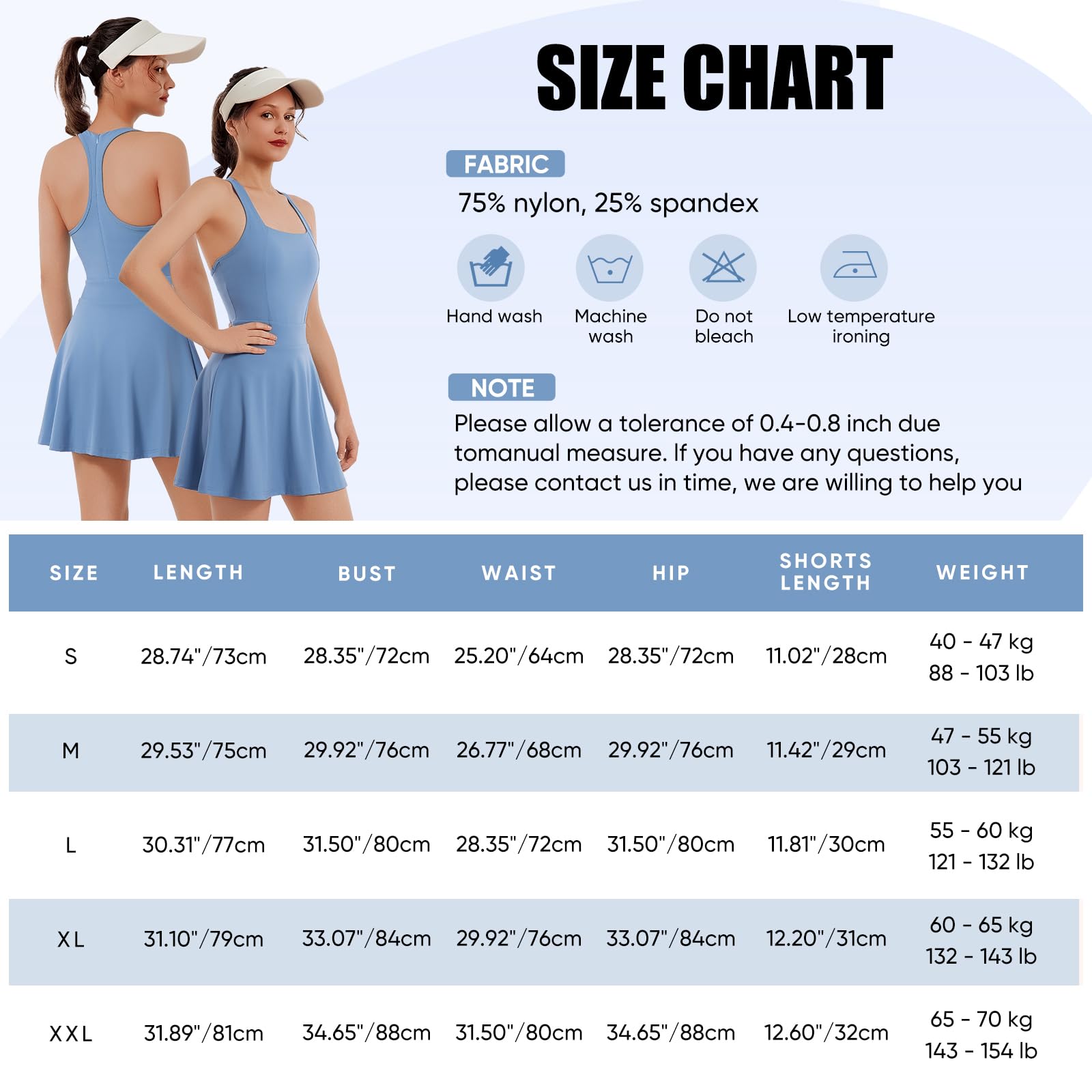 Bezioner Abito Tennis Donna Vestito Golf Cerniera Racerback con Integrate Reggiseno e Pantaloncini Tasche Abito Sportivo