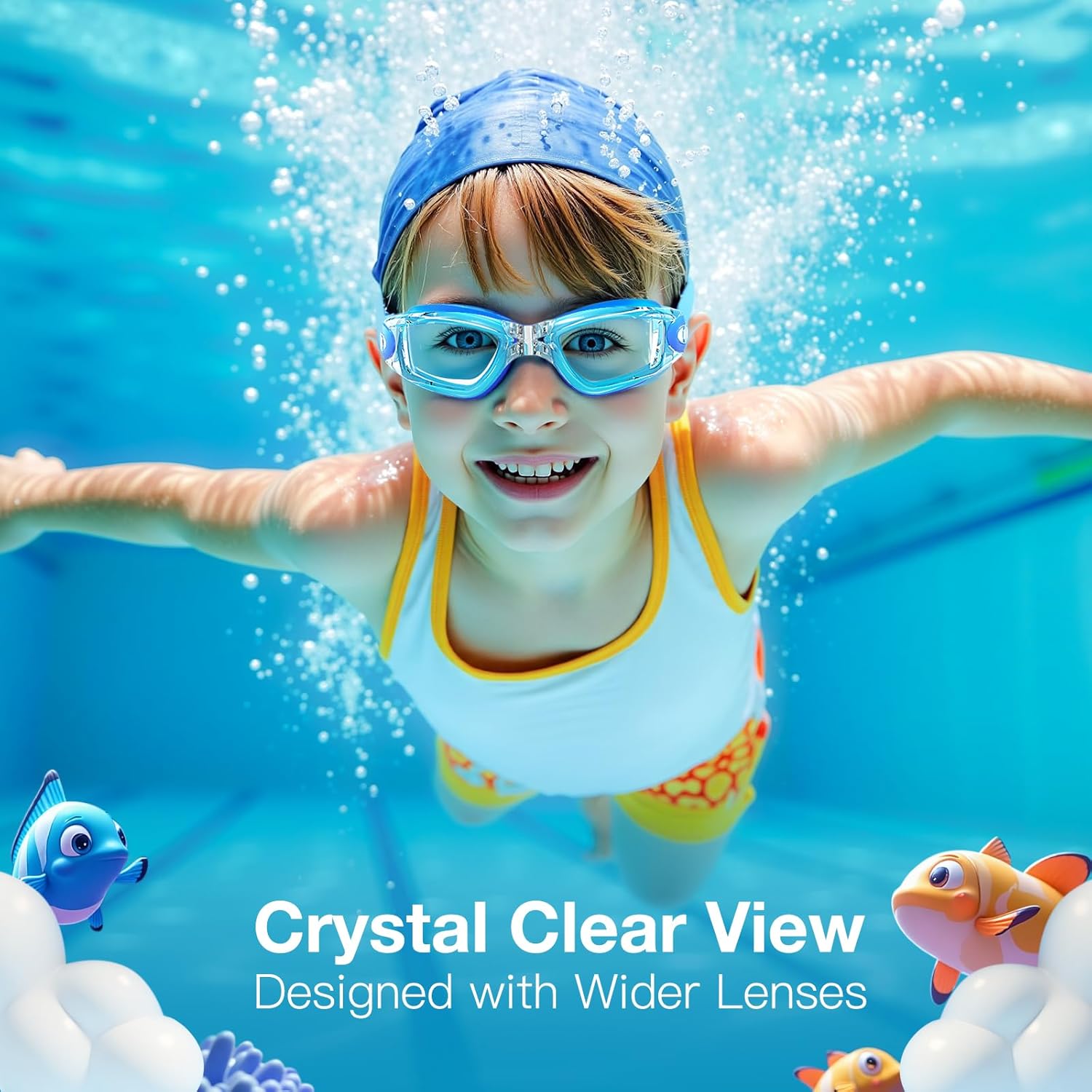 Braylin Kids Swim Goggles, 2-Pack Swimming Goggles for Children, Teens, Boys or Girls, Swim Pool Goggle - Image 5