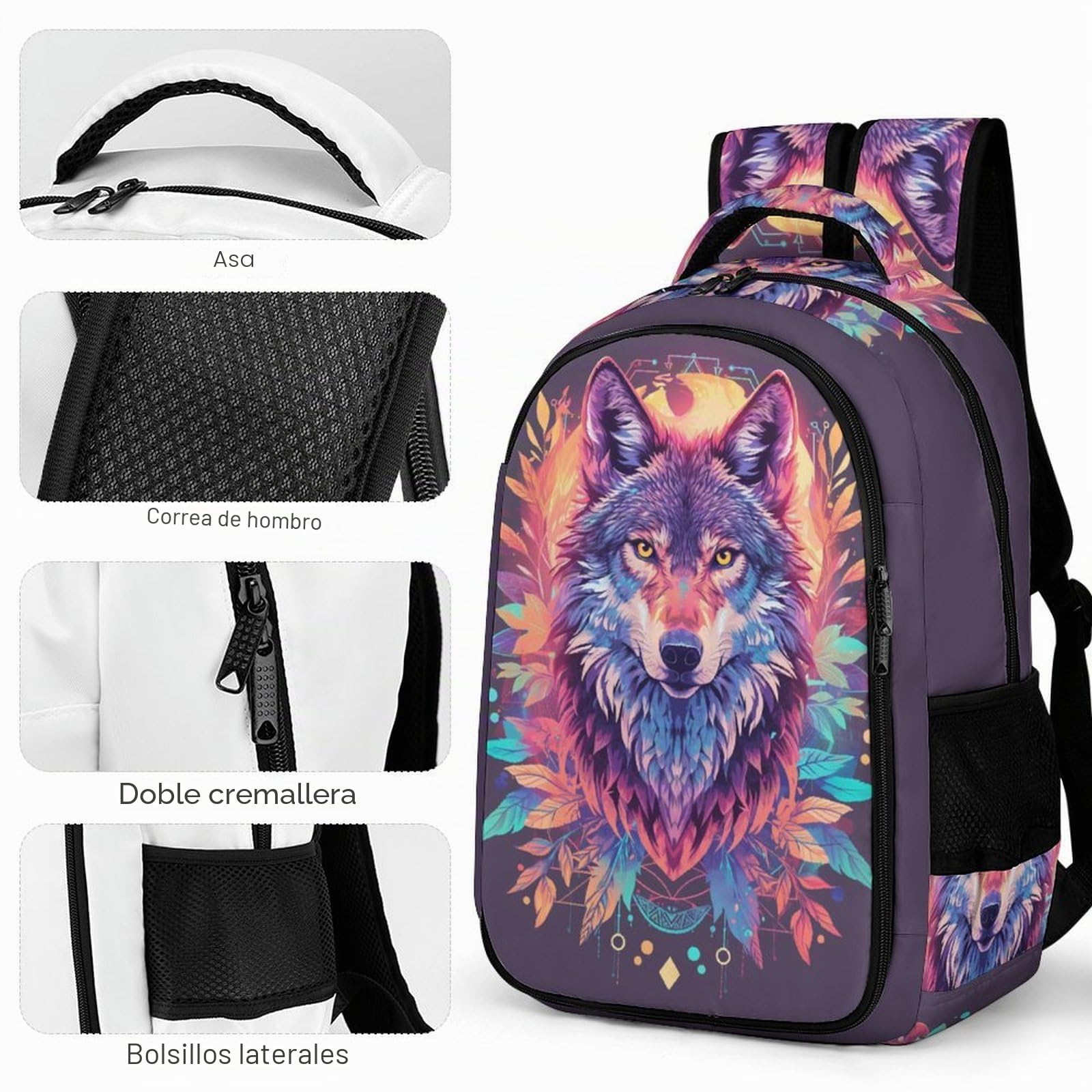 Mochila Niña Niño Mochilas Escolares Primaria Con Tigre Para Chicas Chicos De 6 7 8 10 Años Mochila Animal Print Infantil De Viaje Grande Ligera E Impermeable