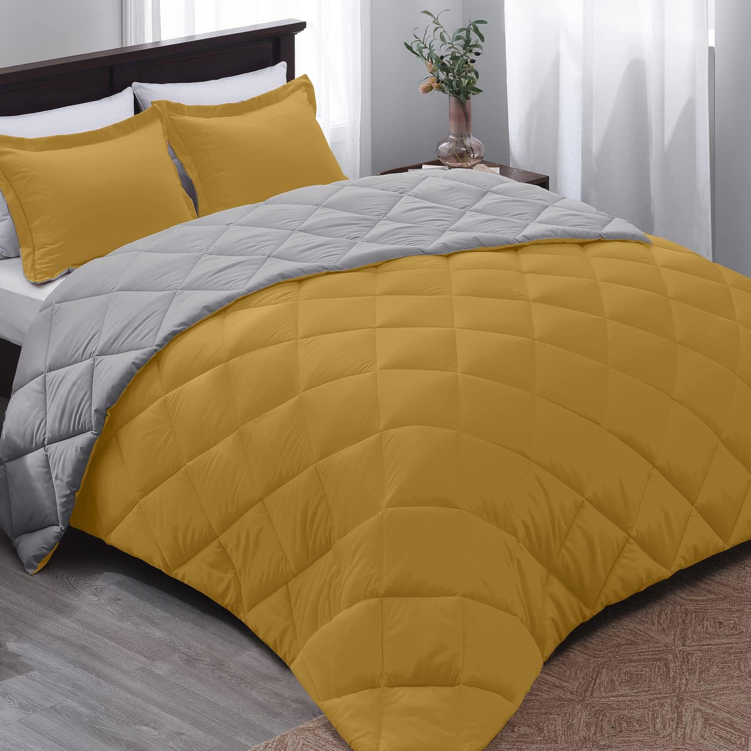 Basic Beyond King Size Comforter Set Ochre Comfoter Set Queen