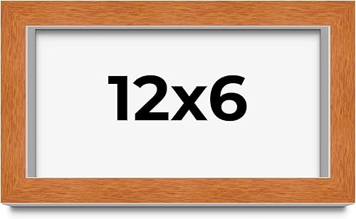 Miniatura 87 de Marco marrón de 18 x 24 pulgadas, marco de madera maciza de nuez de miel, ancho de moldeo de 0.875 pulgadas, profundidad de rabo de 0.875 pulgadas