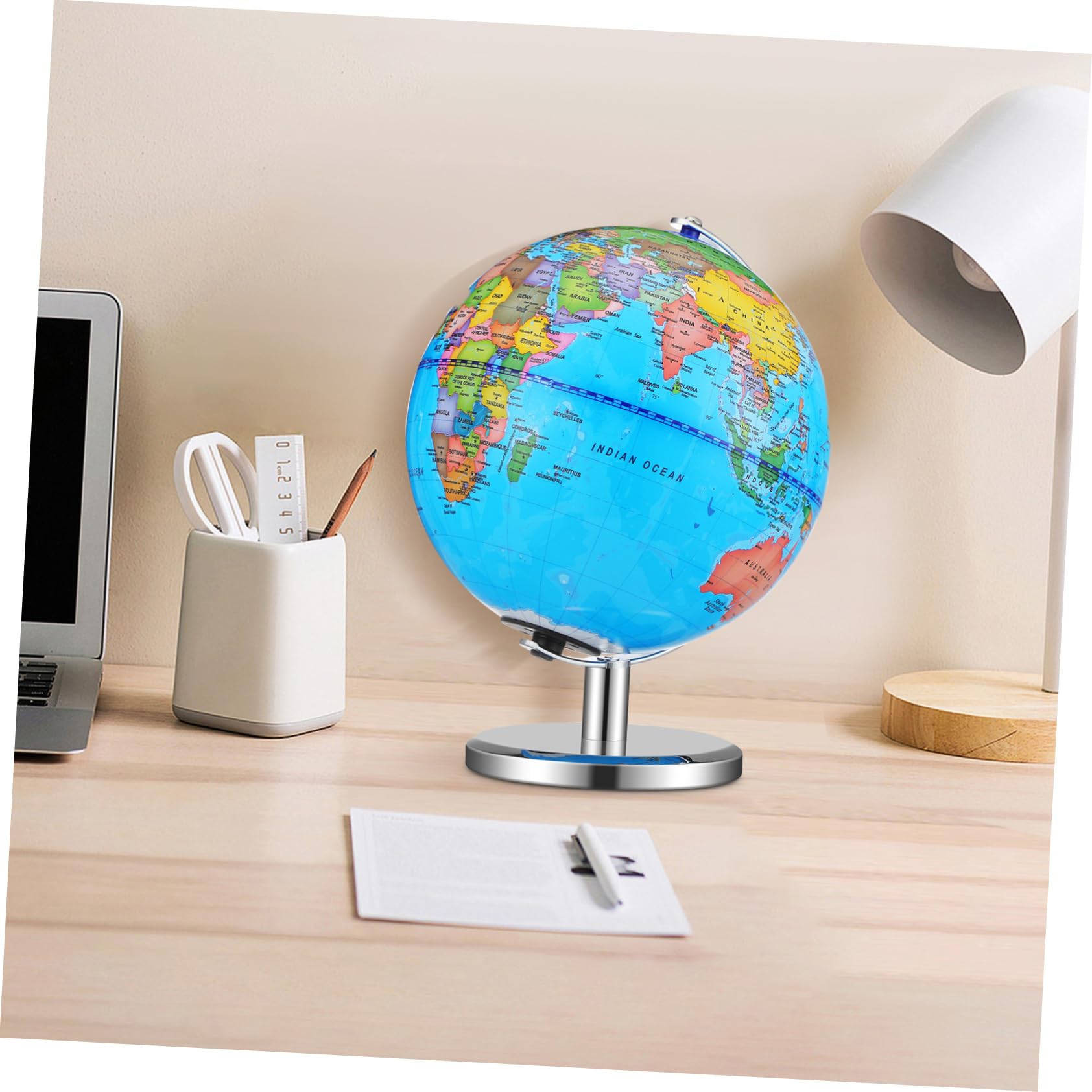 Globo Terráqueo Iluminado con Soporte de Mesa para Enseñanza
