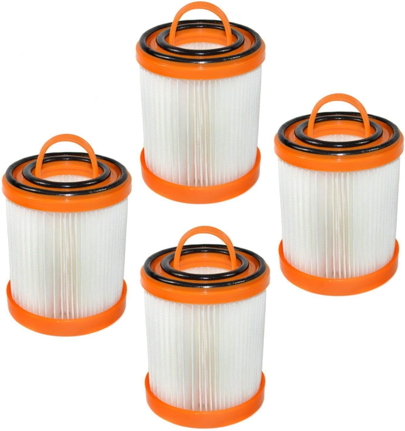 HQRP 4-Pack Dust Cup Filter Compatible with Electrolux Sanitaire SC5745, SC5747, SC5745A, SC5747G Commercial Vacuum Cleaners, 71738A-4 62136A DCF-3 Replacement