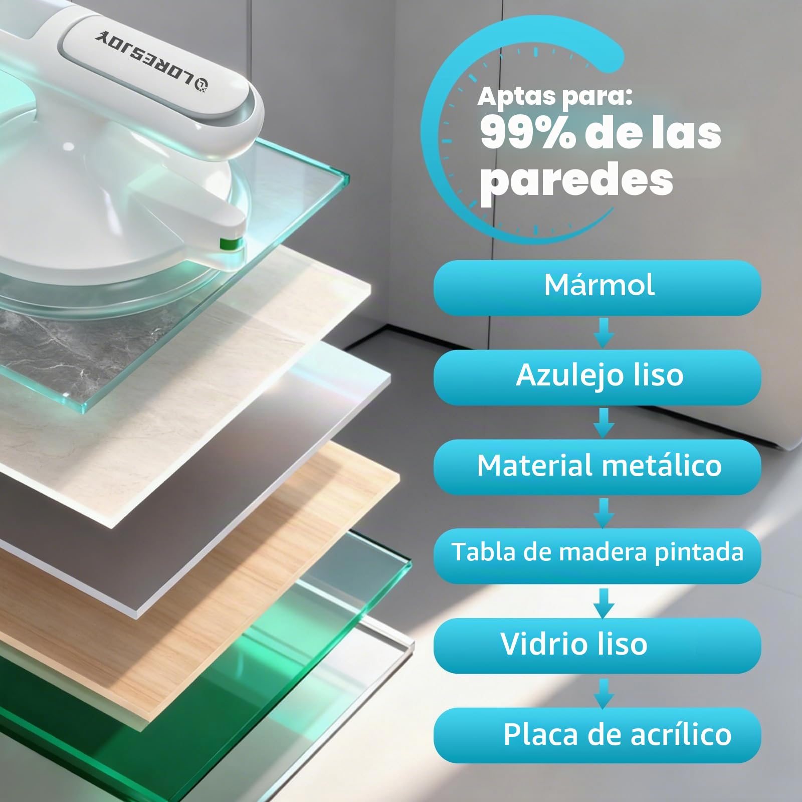 33 CM Agarraderas de Baño con Ventosa y Indicator (2 Piezas) | Agarraderas Baño para Mayores, Asidero Ducha de Succión, Agarrador Ducha Personas Mayores, Agarre de Seguridad