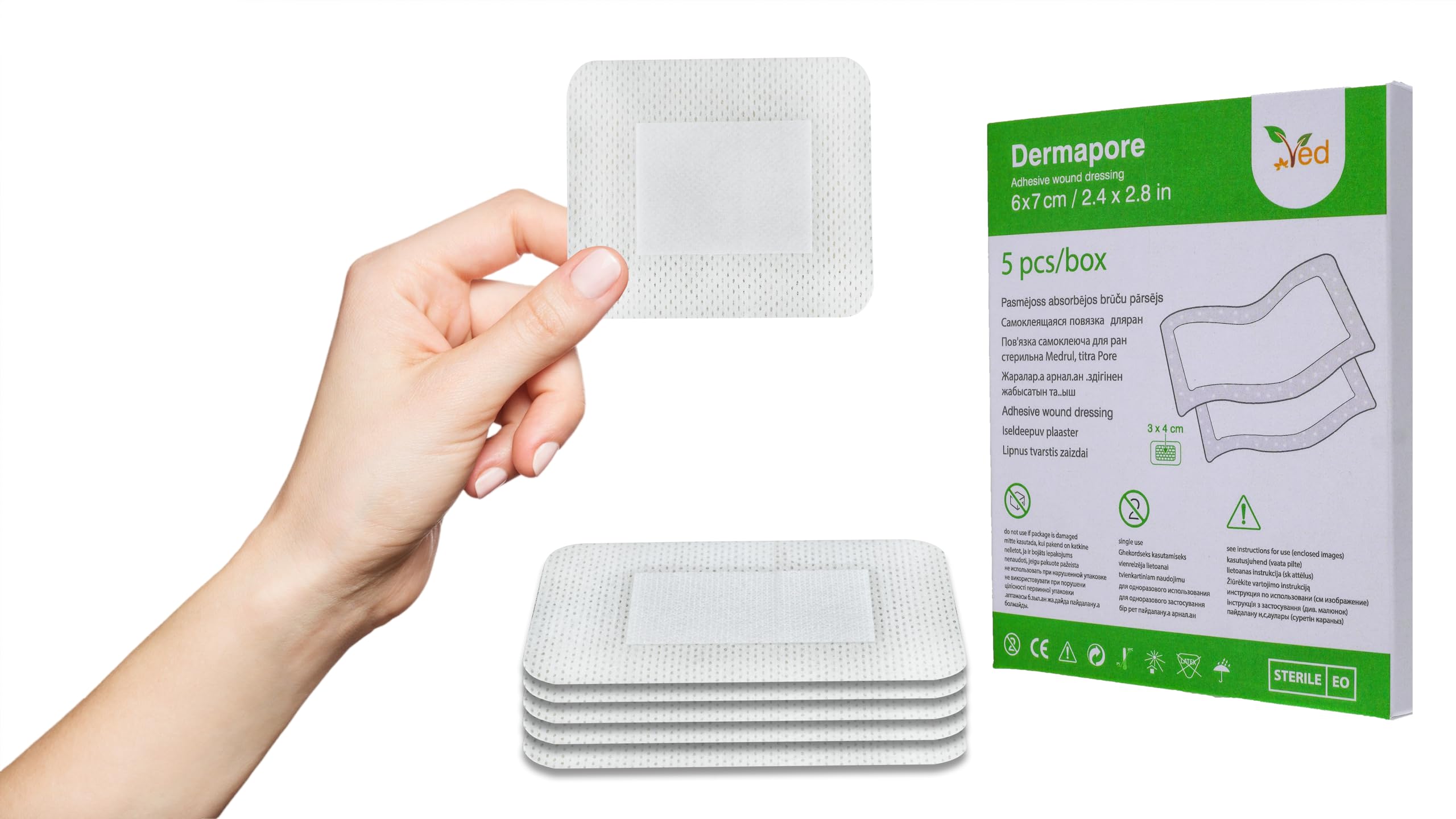 Pack Of 30 Adhesive Wound Dressings(200mm×100mm),Dressings For Wounds - View #8