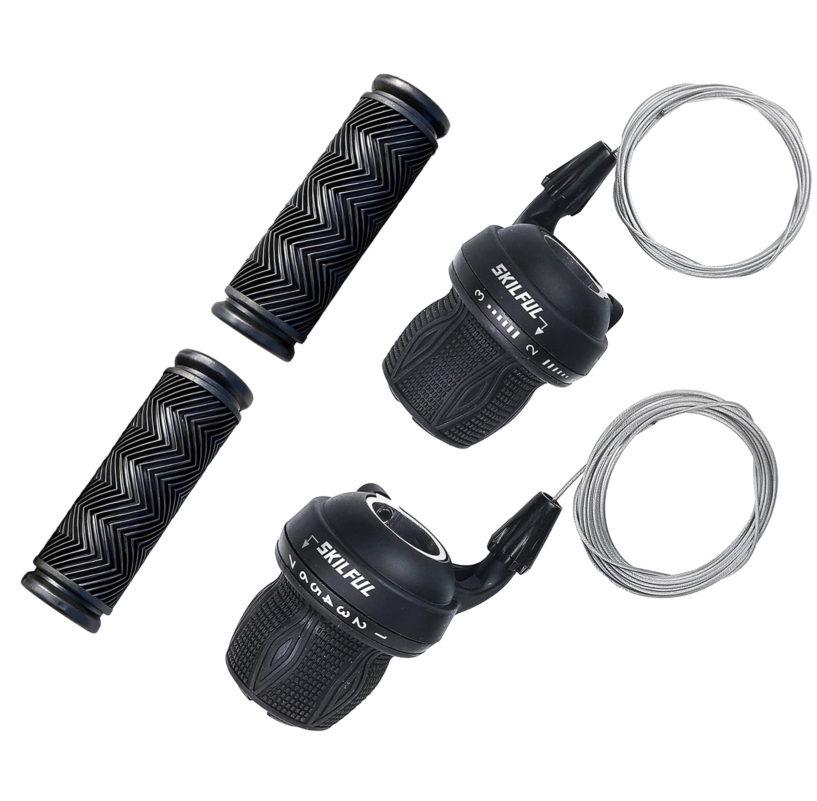 Amazon.co.jp: THALOUS ツイストグリップシフター 3x7 3x6 MTB ペア
