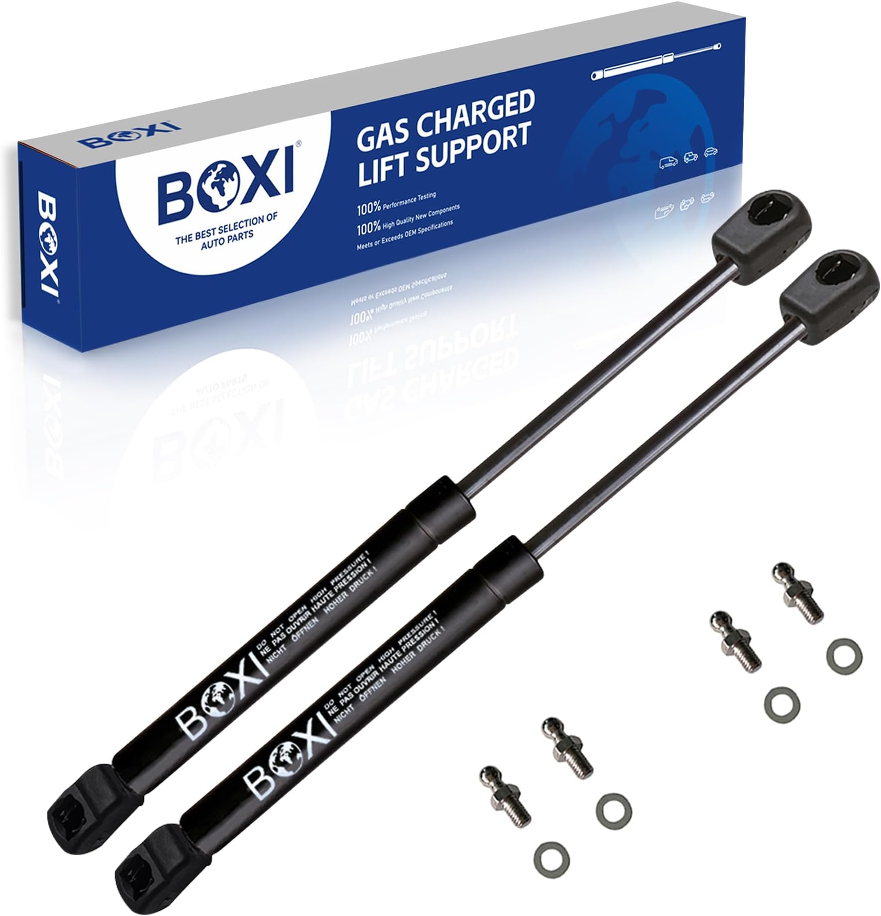 BOXI 2pcs Front Hood Lift Supports Gas Struts Shocks Springs Fit for Lexus GS300 1998-2005 | GS400 1998-2000 | GS430 2001-2005 Hood | Replace 4536 5344039175